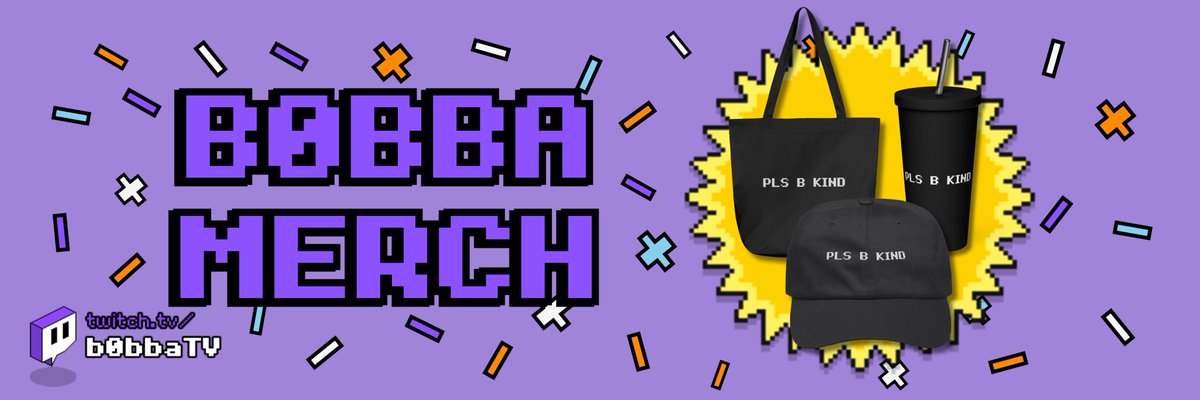 🎁 MERCH GIVEAWAY 🎁  

Win some b0bba merch from the 'pls b kind' range🧢👜🥤  

To enter:
💟 Like &amp; RT
💟 Drop me a follow
➡️ Visit b0bba.tv/merch

💜 100% of the sale profits from this range go straight to <a href="/GOSHCharity/">Great Ormond Street Hospital Charity</a> 💜