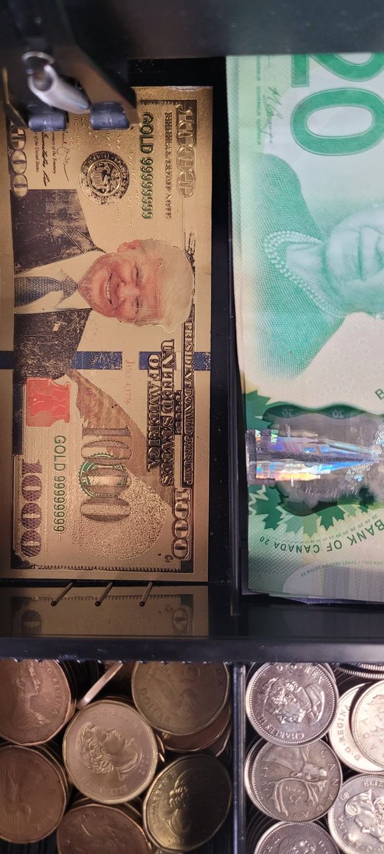bruceqho's tweet photo. @realDonaldTrump In my cash register lol 😆 🫡 https://t.co/PgSBxgCeQ9