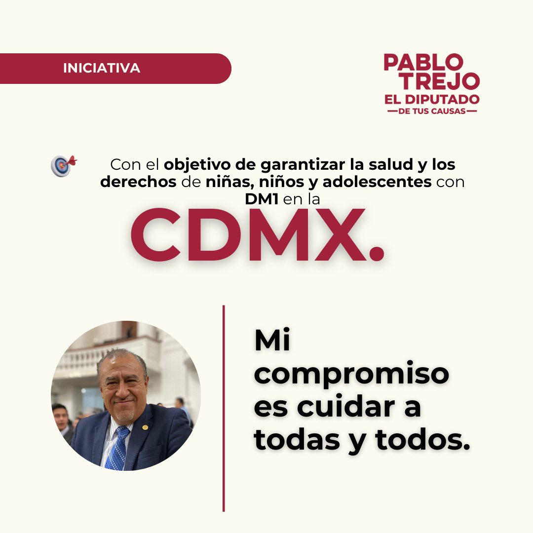 Presenté una iniciativa para reformar las leyes de Salud y Educación y garantizar la detección, diagnóstico y tratamiento integral de la diabetes tipo 1 en niñas, niños y adolescentes.

#SaludInfantil #CDMX #DiabetesTipo1 #CongresoCDMX