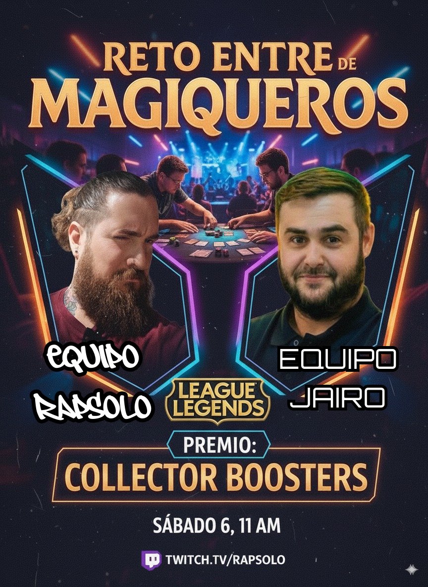 Nos han retado y no he podido decir que no.

Mañana, 11am en twitch.

La gloria o la ruina 👊