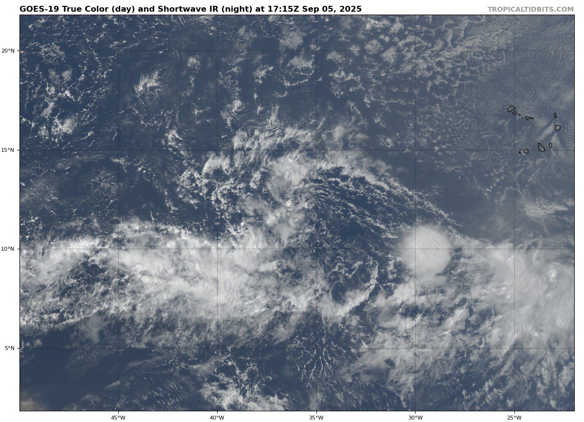 🟡ATENTOS🟡➖TENDENCIAS FAVORABLES EN DISMINUIR DESARROLLO DEL INVEST #91L

Continúan las tendencias favorables. Los modelos #GFS y #ICON se unen en mantener al Invest #91L como onda tropical sin lograr desarrollo significativo gracias a aire seco que rodea al disturbio.

Estamos
