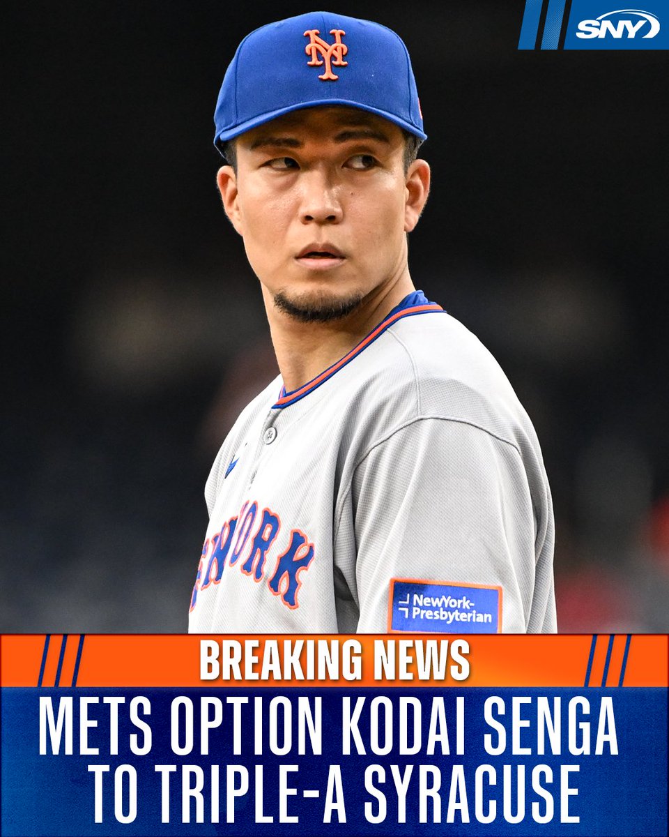 The Mets are sending Kodai Senga to the minor leagues