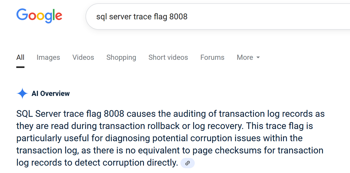 sqL_handLe's tweet image. #sqlserver trace flag 8008....

mow...
that doesn&apos;t look right...