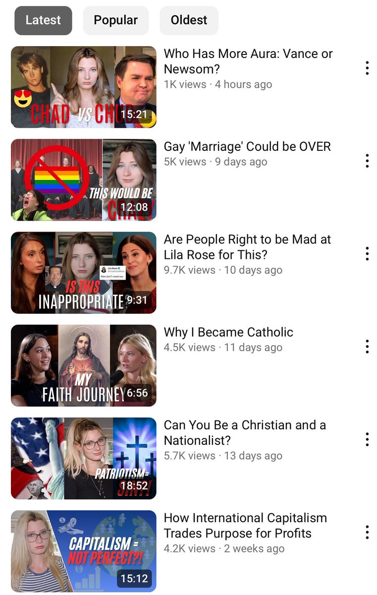 Pharisee “Christian nashyonalysts” like <a href="/ElijahSchaffer/">Scorched E-arth</a> and <a href="/sarahcstock/">Sarah Setka ✟</a> have 100s of thousands of followers on here but get low views on YouTube. Who paid for Schaffer professional studio, it’s obviously not subscriptions so…

Who paid for their fake followers on X?