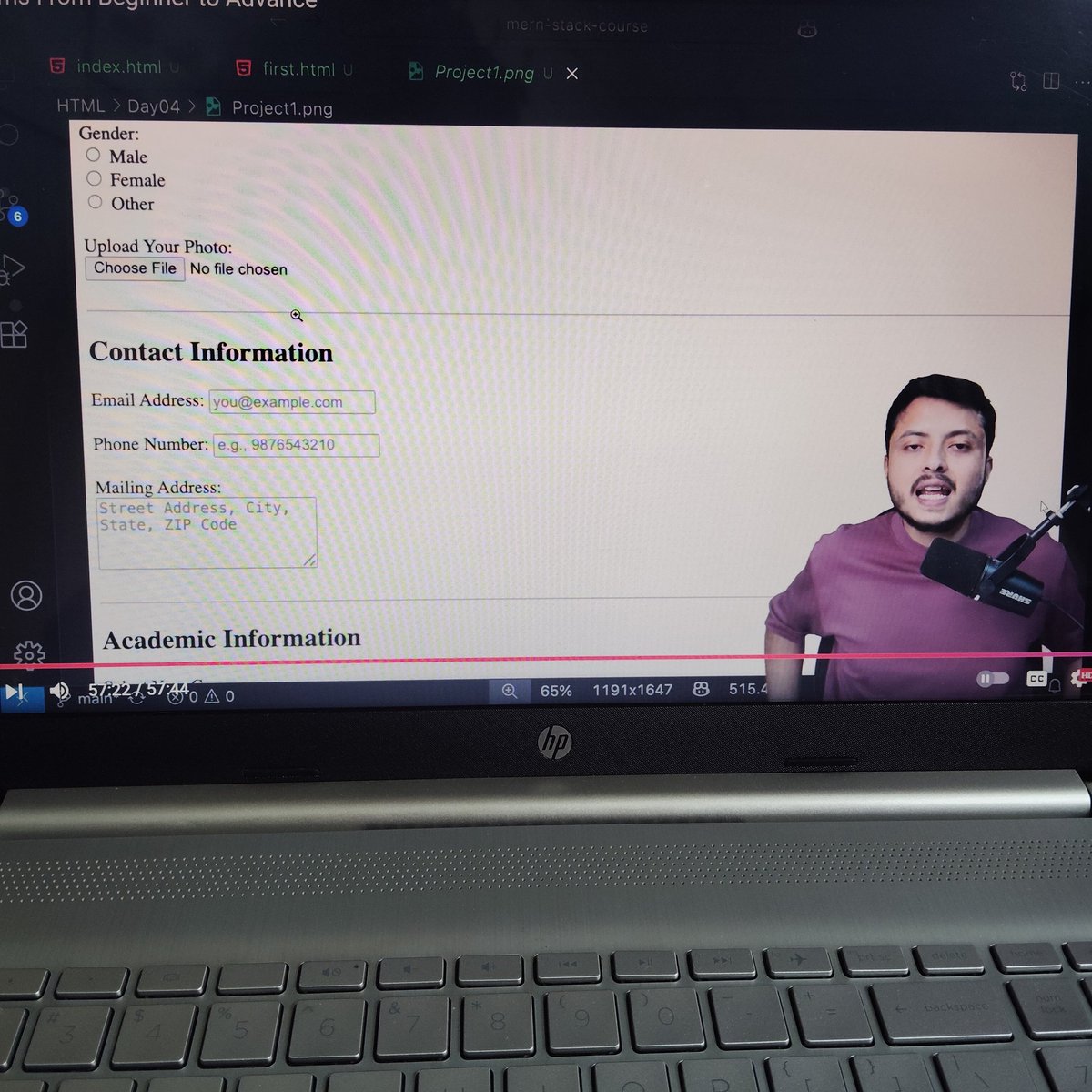 Bytebuzz404_'s tweet photo. ✅ Day 5 of my #CoderArmy journey
Today’s lecture covered HTML Forms — from beginner to advanced. Super informative &amp; gave me a clearer understanding of how forms work in web dev. 🚀

Thanks @rohit_negi9 Sir for the insightful teaching! 🙌

#WebDevelopment #HTML #CodingJourney https://t.co/sxqxtJcYQ3