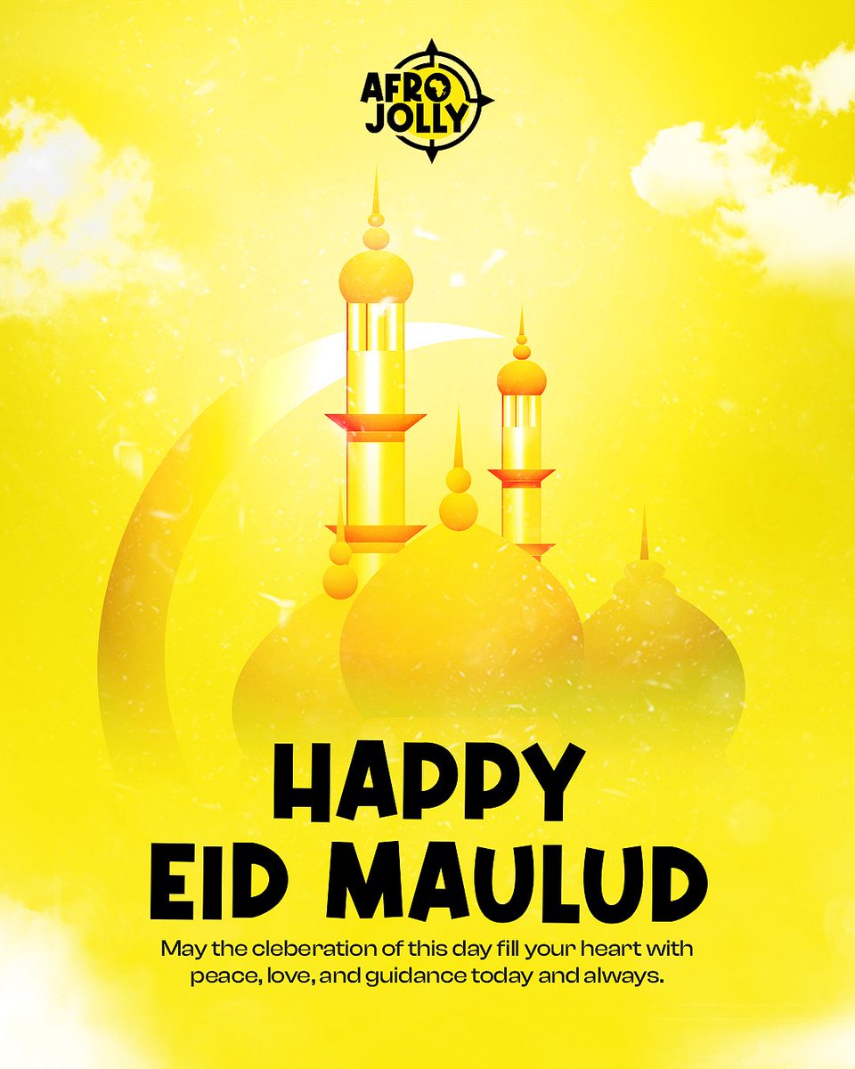 Afrojollytours's tweet image. 🌙✨ Wishing you a blessed Eid Maulud!

Let’s make this Eid Maulud a moment to appreciate life’s journey and the connections we make along the way.

#NewBeginnings #EidVibes #UnityInFaith #CelebrateTogether #AfroJolly #EidMubarak #Celebration #Faith #Blessings #PeaceAndLove
