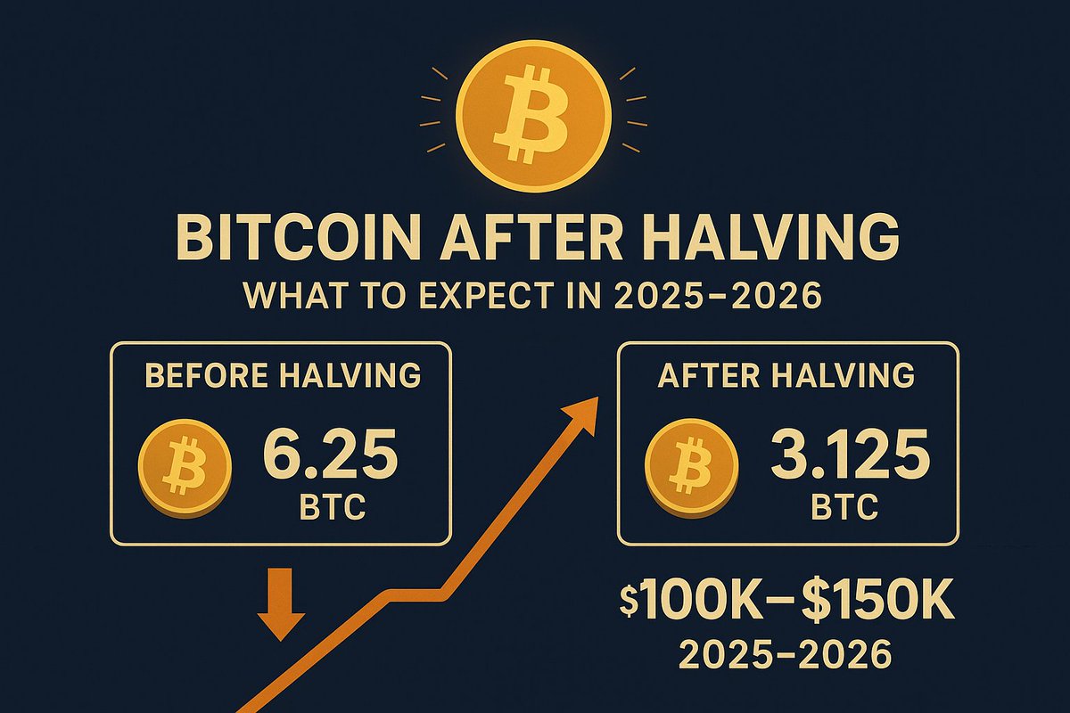NFTBirdiesCom's tweet image. ⛏️ #Bitcoin’s 2024 halving is done.
So what’s next for 2025–2026?

⚡ Scarcity.
📈 Price predictions up to $150K.
🏦 Institutional adoption.
🔐 Mining shifts.

We break it all down here 👉 nftbirdies.com/article/bitcoi…

#BTC #Halving #Crypto2025 #NFTCommunity #NFTdrops #NFT #nfts