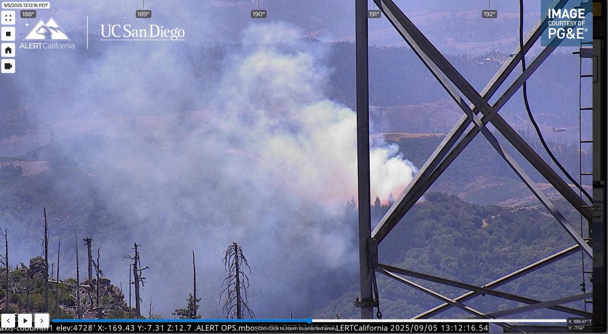 CALFIRELNU's tweet image. 🚨[VEGETATION FIRE] #HopeFire

📍Location: Near Pine Flat Rd and Hope Rd in The Geysers (Sonoma County)
⌚️Time of Dispatch: 12:54 p.m. | Sept. 5, 2025

🔥 Initial Report on Conditions: The fire is approximately one acre burning in brush at a moderate rate of spread.

💻