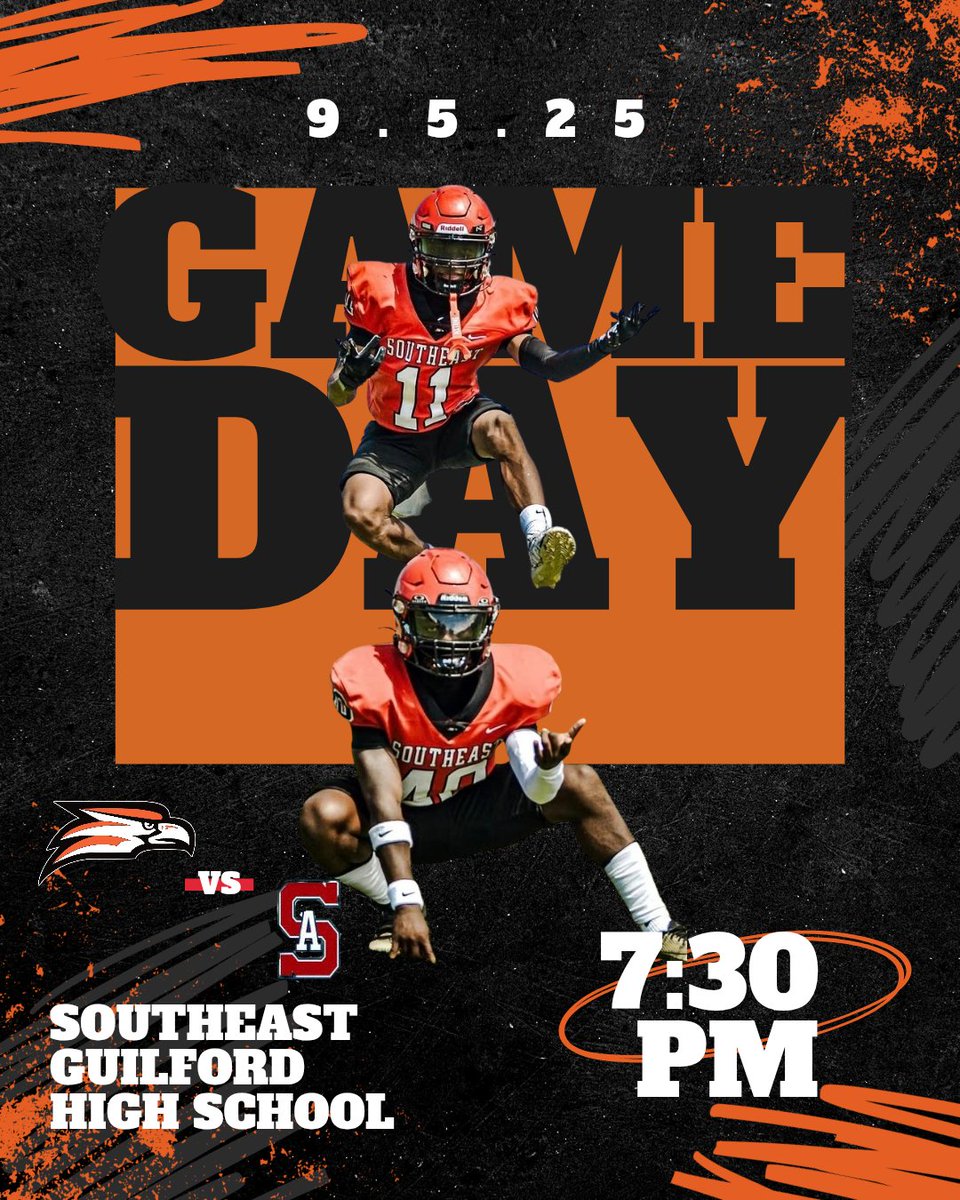 Falcon Nation we are back in the nest again tonight. Come out and let's hear the cheers across the city of greensboro as we take on the Patriots of Southern Alamance. 
#OneTogether
#FalconPride🏈 
#FridayNightFootball🏈