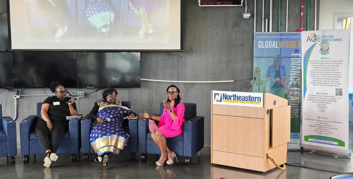 birdcuganda's tweet photo. Prof. @floriemura , Director General of @birdcuganda presenting as a Special Guest Speaker during the Global Women in Finance Leading Summit at Northeastern Illinois University, September 4–5, 2025. 🌍✨
#GlobalWomenInFinance #Leadership #WomenInBusiness #FinanceSummit
#BIRDC https://t.co/9FGpNUSN9Q