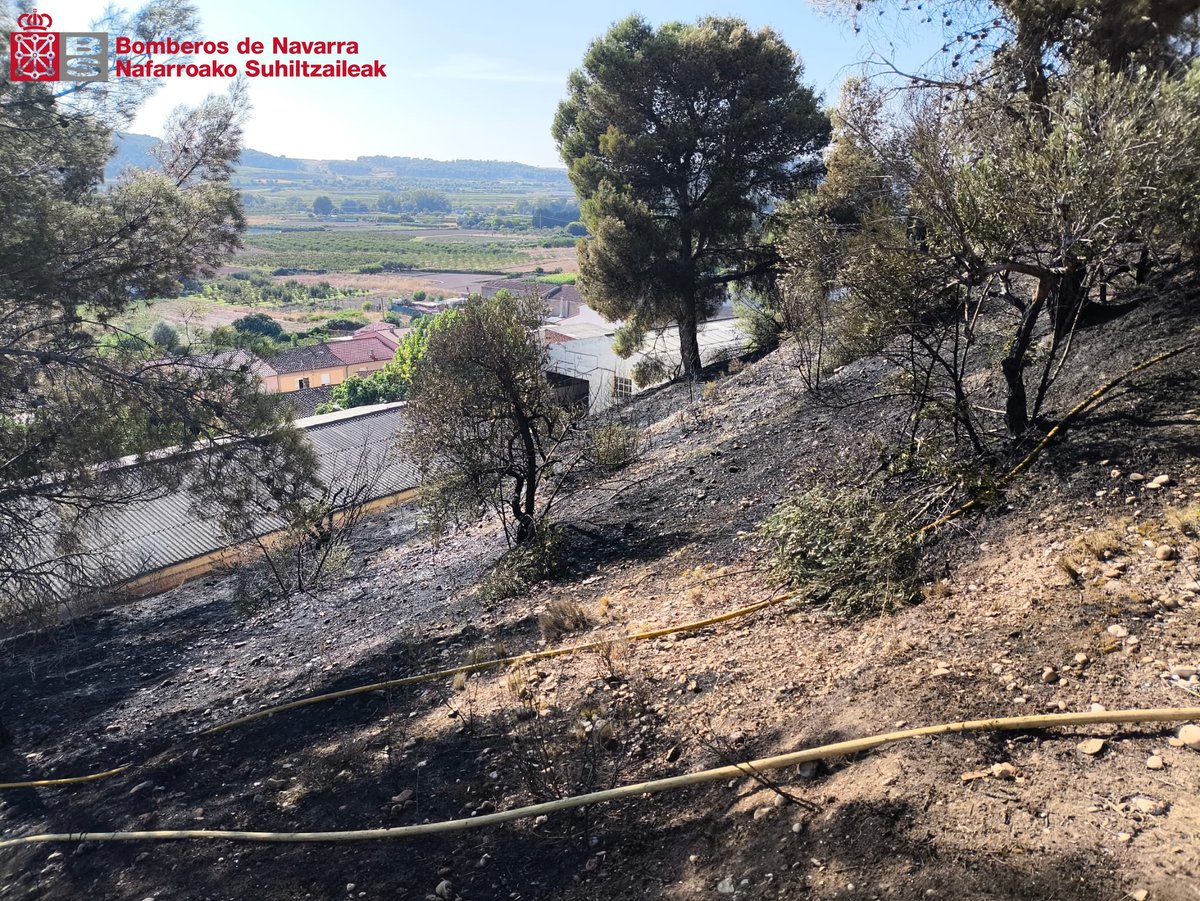 bomberos_na's tweet photo. Intervenimos la tarde del #viernes para sofocar un incendio de vegetación en #Andosilla

➡️Recuerda mantener los alrededores de tu vivienda libres de vegetación que pueda arder para evitar riesgos en la propiedad

#ParqueLodosa
#ParquePeralta
#Helicóptero
@Guardas_na 
@NavarraGC https://t.co/jI3sxqkYF6