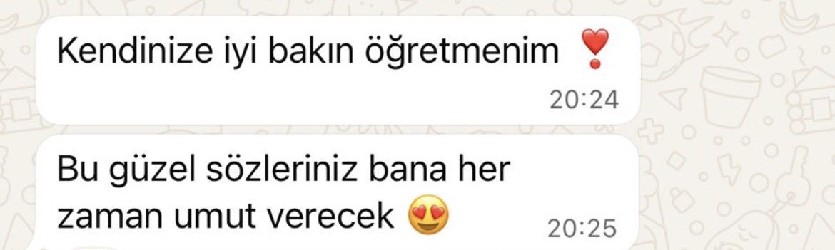 Bazı mesajlar 🥹🫶