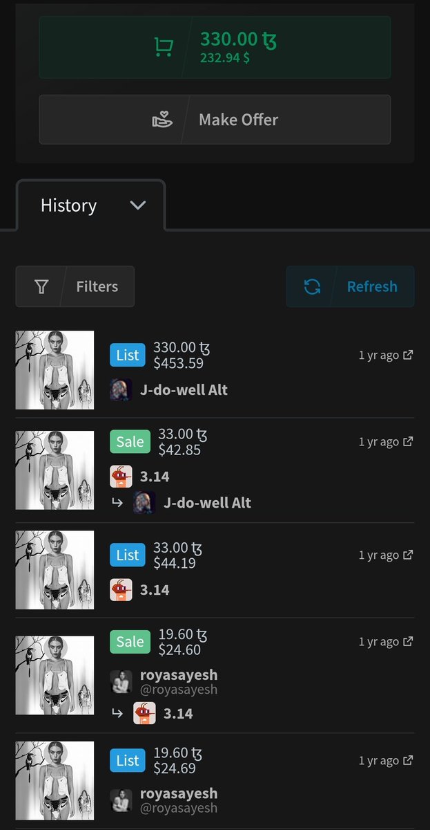 <a href="/Crip2DaX/">p1cky.eth</a> <a href="/packphour/">packphour // ⓟ❹</a> <a href="/coralinesaidso/">CORAlinesaidso.tez 🪞</a> <a href="/anna_lusurya/">Anna Shee</a> <a href="/AtefatG/">Gilda♡NFTNYC</a> <a href="/_Vasicovska_/">Vasicovska</a> <a href="/AnastasiaNFTart/">Anastasia NFTart | SuperRare 💎 | NFT.NYC</a> <a href="/Viorika_art/">Viorika_art 🍀</a> <a href="/utgdeergirl/">Uyen Tran Gjerde</a> Warm greetings 

Banner used by my valuable friend <a href="/seizzi/">seizzi</a>
Twice Arnie has shined ,sold well,may a third success be just around the corner.
My cherished friends <a href="/BlockchainGove1/">3.14</a> &amp; <a href="/JoshDowell79/">J-Do-Well</a> 
 More information &amp; Advantages of supporting my collection
x.com/AsayeshRoya/st…