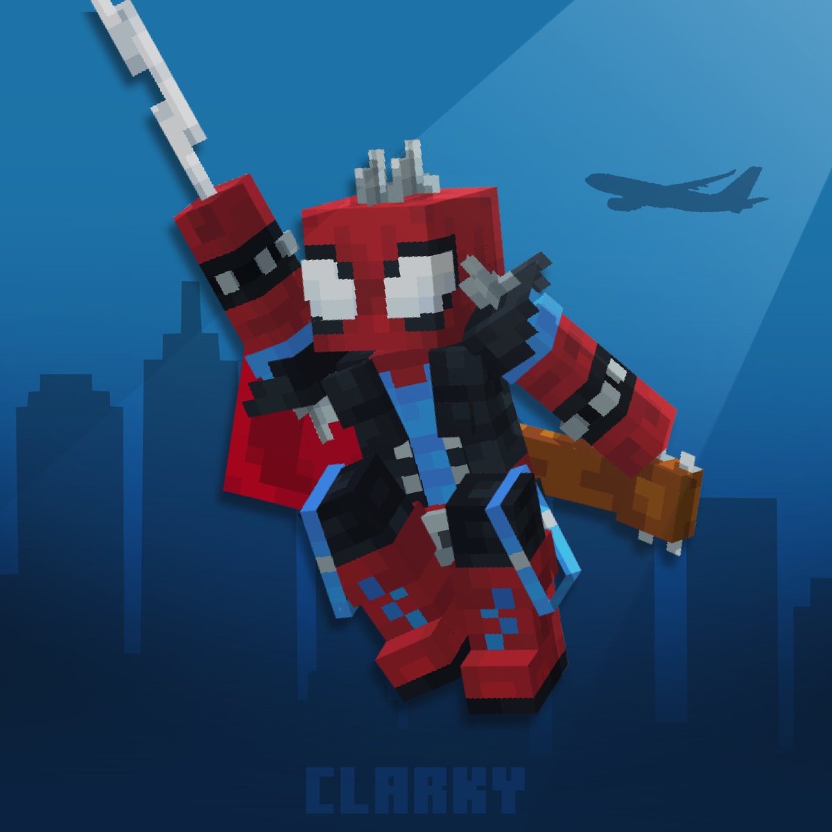 Clarky2409's tweet photo. YOOOO here are a few more 👀 an #Spiderman and #ironman model / costume i made a while back. What ever you want to call it i love them! #blockbench #minecraft #marvel #superheros #idkreally #coolstuff #plslike https://t.co/yfisd2MWgA