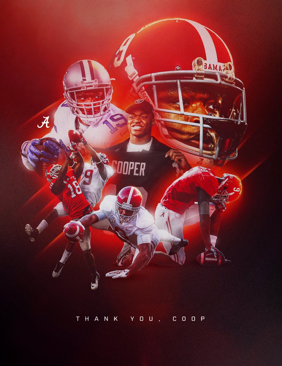 Alabama Football (@alabamaftbl) on Twitter photo From Tuscaloosa to the League 👏
Congratulations on an incredible career, Coop. <a href="/AmariCooper9/">R.I.P Freddy G</a> From Tuscaloosa to the League 👏
Congratulations on an incredible career, Coop. <a href="/AmariCooper9/">R.I.P Freddy G</a>