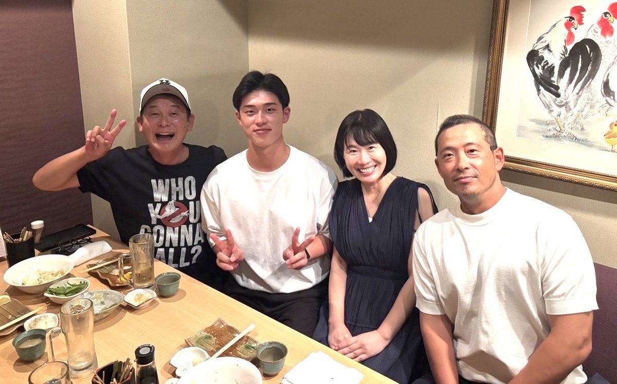 【祝！内定】「息子の就職先が決まりました」と連絡が来たとき…ちょっとだけアドバイスをしてたから、なんだか我がことのように嬉しかった。気分は親戚のおじさん。今晩は「廣瀬純夫妻＆息子」と祝宴。この息子が顔も性格もむちゃくちゃいいヤツで「こんな人間に生まれたかった」のレベル！