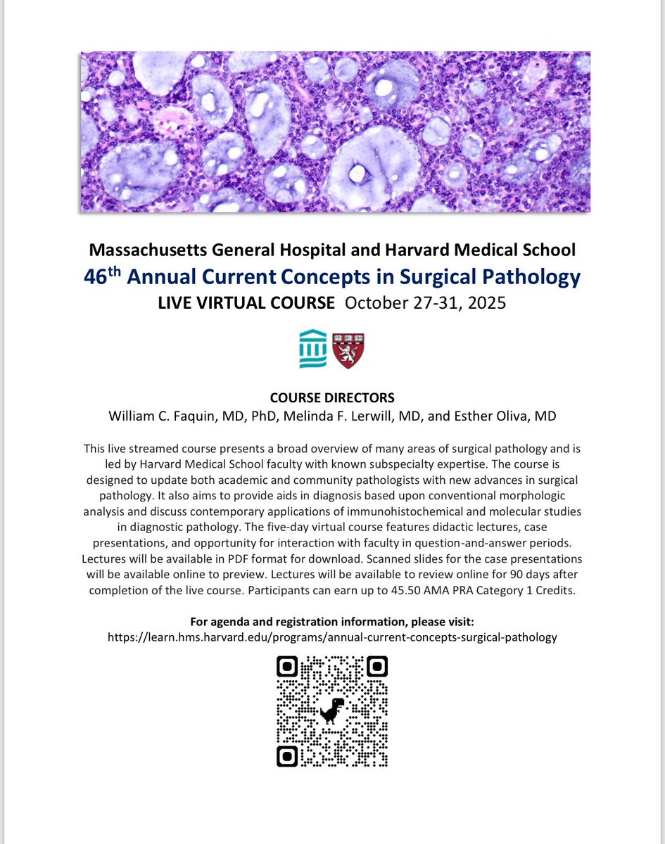 Comprehensive surgical pathology course, October 27-31, 2025
