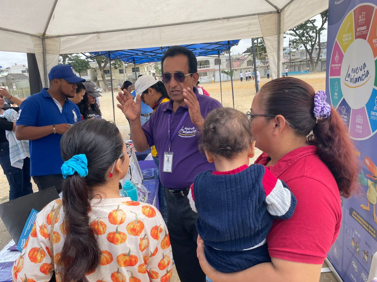 📍#Guayas | En Guayaquil, participamos en la Brigada por #ElNuevoEcuador junto a instituciones del Estado y actores locales.
✅ Acercamos servicios de salud, cedulación y fomentamos corresponsabilidad en el cuidado de #LaNuevaInfancia para combatir la #DesnutriciónCrónicaInfantil