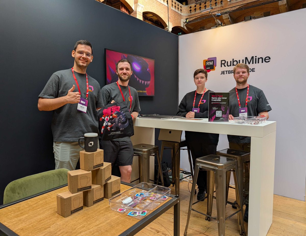 rubymine's tweet image. #RailsWorld is a wrap!
So many ideas, insights, and great talks from the developer community.
🧠 2 days
🌍 800+ attendees from around the world
❤️ 1 amazing community
💬 Endless inspiration
Huge thanks to the organizers and to @AmandaBPerino for the kind words - and for bringing…