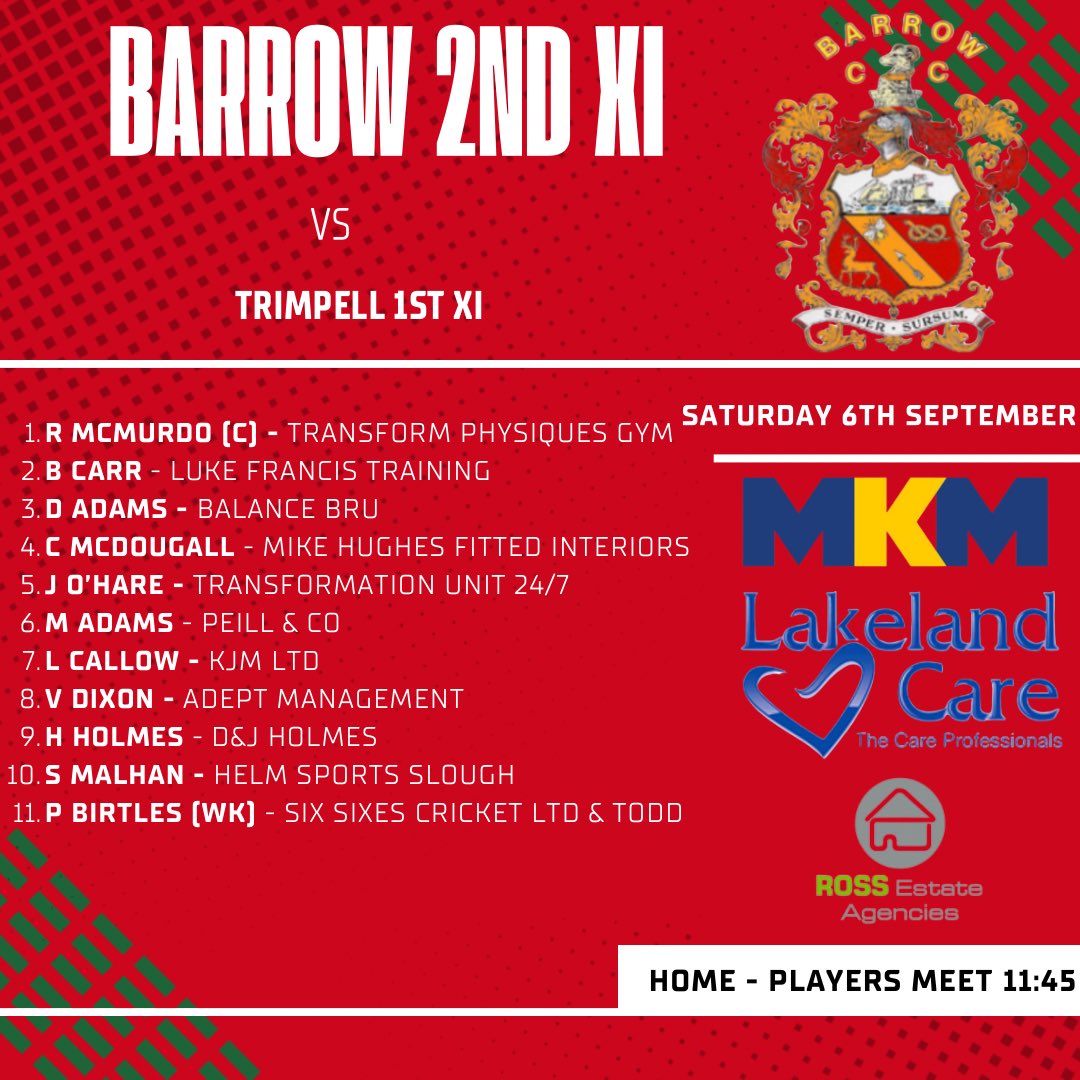 Barrow Cricket Club tweet media