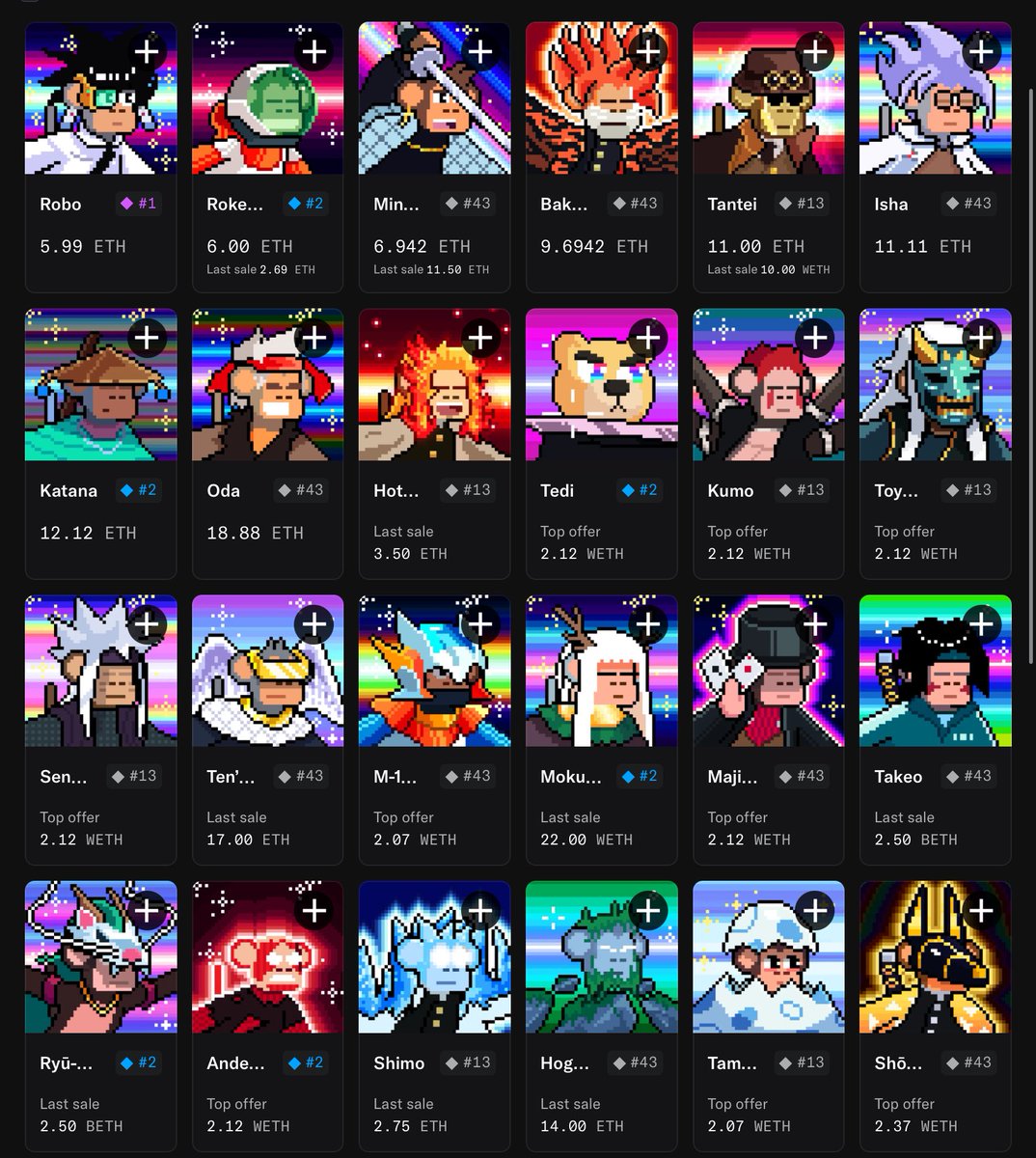 GMGM Happy Friday! 

Time For a 🚨🚨Chimp Market Update🚨🚨

Chimps have been cozy chillin around .7 range. 

Primed and ready for takeoff with a THIN floor. 

Best play would definitely be floor chimps because there’s some bangers down there. 

#1572 naked chimp with the