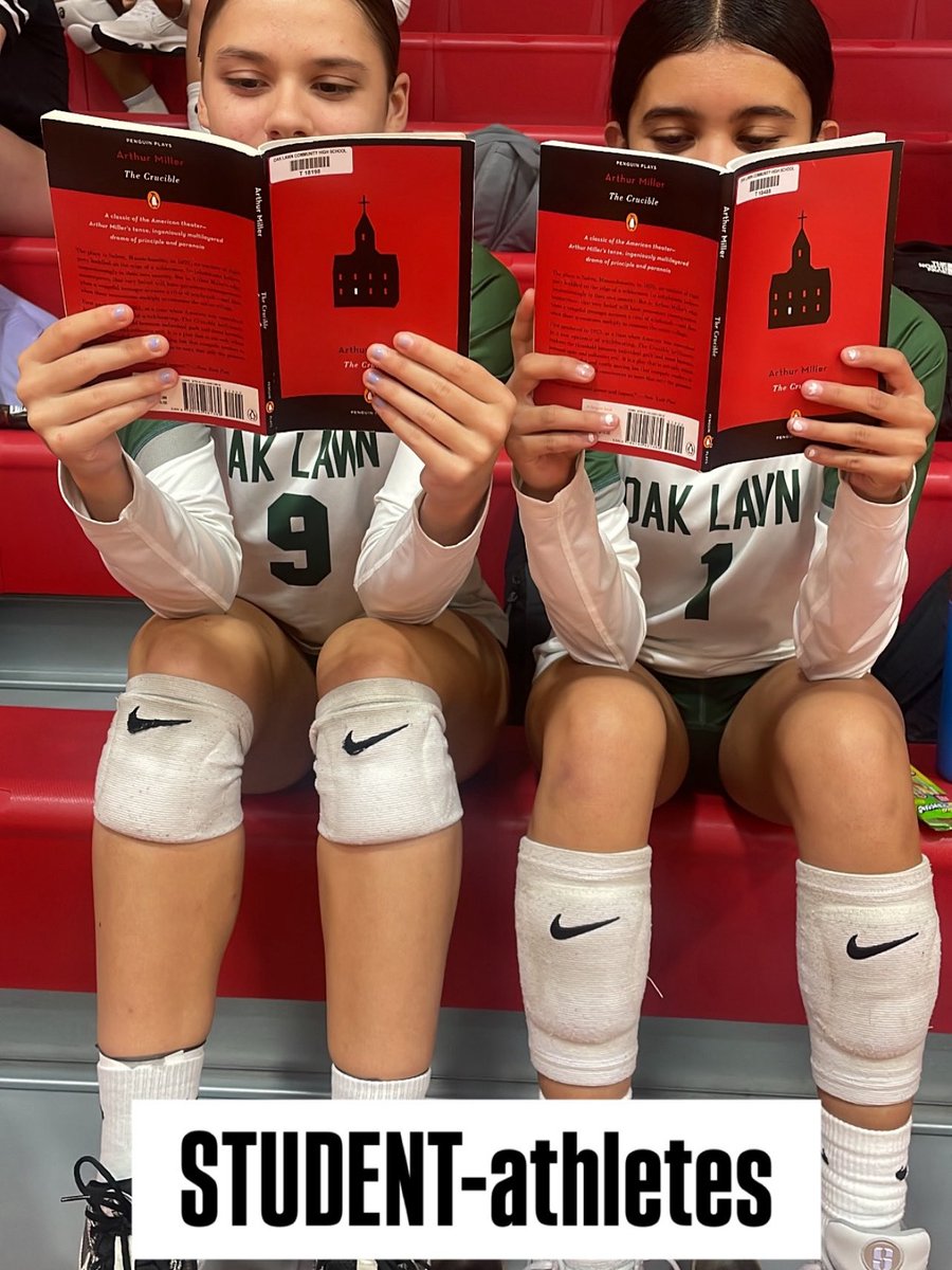 The #olchspride English department loves to see it! <a href="/olchsgvb/">Oak Lawn Girls Volleyball</a>
