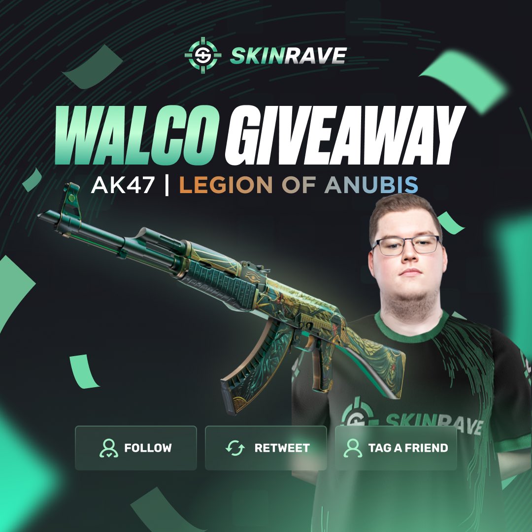 Walco (@walcocs) on Twitter photo I'm celebrating that i joined @skinraveesports with a cool Giveaway for you!
Follow me and  @skinraveesports
Retweet
Tag a Friend
The Giveaway is ending in 7 Days. I'm celebrating that i joined @skinraveesports with a cool Giveaway for you!
Follow me and  @skinraveesports
Retweet
Tag a Friend
The Giveaway is ending in 7 Days.