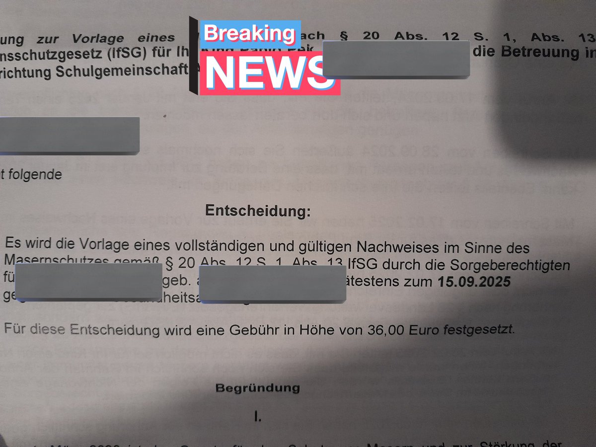 Ich soll jetzt auch Strafe zahlen weil ich die Masernimpfung als nicht notwendig anerkenne...
<a href="/SHomburg/">Stefan Homburg</a>
<a href="/AnwaltUlbrich/">Tobias Ulbrich</a>
<a href="/Haintz_MediaLaw/">Markus Haintz</a> 
Kann mir jemand von Ihnen einen guten Rat geben?