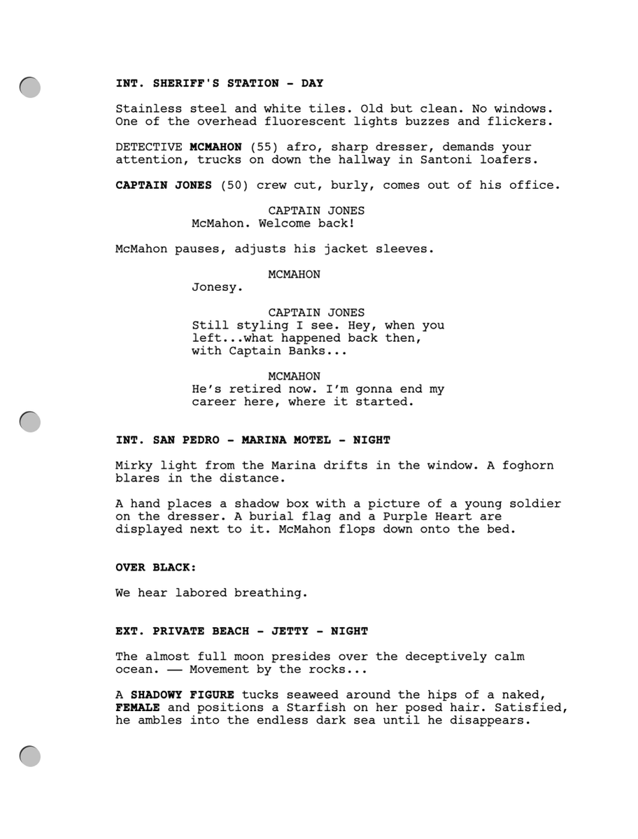eileenmontague's tweet image. #firstpagefriday #specscript #indiefilm
THE MERMAID MURDERS