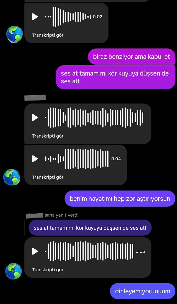 tamam yazmaya bile üşenen ses atma bağımlısı o arkadaşa sahipsindir