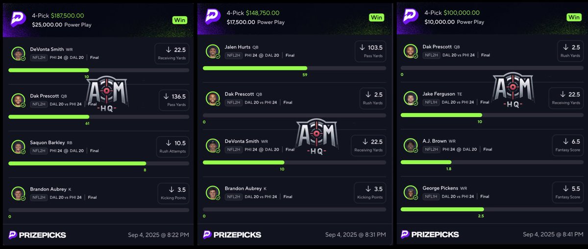 cdl_aim's tweet image. $750 TO 5 RANDOM FOLLOWERS WHO:

LIKES, RTs &amp;amp; COMMENTS A CASHAPP BELOW ❤️

PREMIUM SWEPT 3, NFL2H 10x NUKES ON THE FIRST NFL GAME OF THE SEASON😳

🚨JOIN THE PREMIUM NOW
👉🏽 whop.com/checkout/plan_…

#GamblingTwitter #GamblingX #AimsHQ #GamblingCommunity #PrizePicks #PrizePicksNFL…