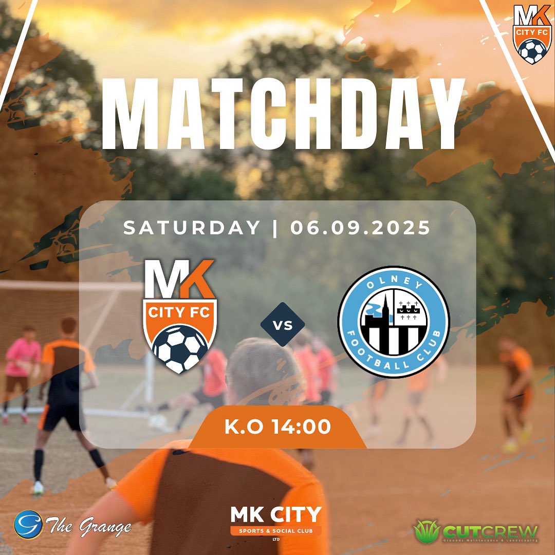 Next match for the men is at home tomorrow, 2pm kickoff. Good luck lads! 👏🏼

<a href="/CutcrewL/">Cutcrew Ltd</a> <a href="/grange_indianMK/">The Grange</a> and MK City Sports and Social Club