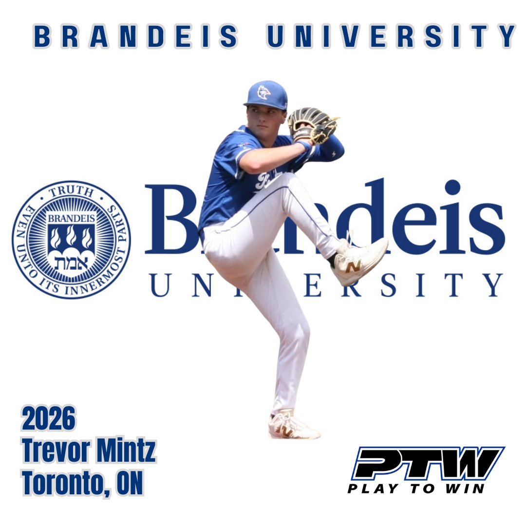 Trevor Mintz (2026 - CAN) is excited to be a Judge. He is heading to Brandeis University.
<a href="/JudgesBaseball/">Brandeis University Baseball</a> 
#itscooltobesmart