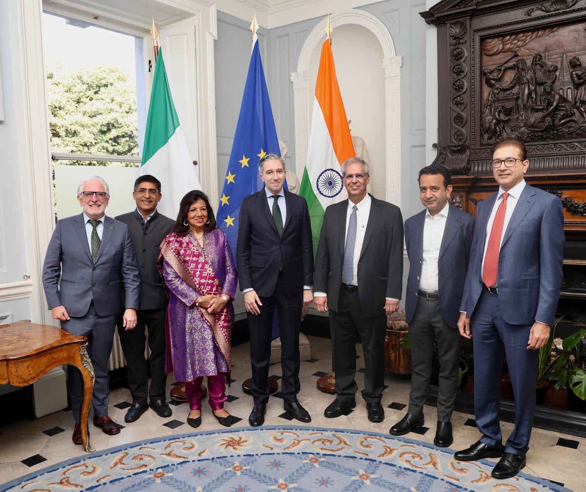 mohitjoshi74's tweet image. It’s been a truly productive two days at the launch of the Ireland–India Economic Advisory Panel (IIEAP).
I want to thank the Irish government - especially the Department of Foreign Affairs and Trade, Ambassador @KellyinDelhi and @kiranshaw for bringing us all together on this…