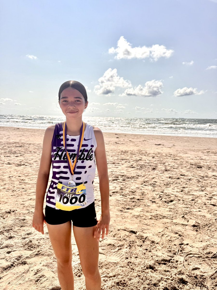 Congrats to Neveah for placing 5th at the Galveston Beach Run! Your hard work and dedication are paying off — way to crush it! #BeachRun #RunTheDistance #HardWorkPaysOff
<a href="/coachSeagraves/">Madeline Seagraves</a> <a href="/HumbleISD_HHS/">Humble High School</a> <a href="/Coach_RobMurphy/">Robert Murphy</a> <a href="/HumbleISD_Ath/">Humble ISD Athletics</a> <a href="/CourtneyPLeads/">Courtney Peterson</a>
