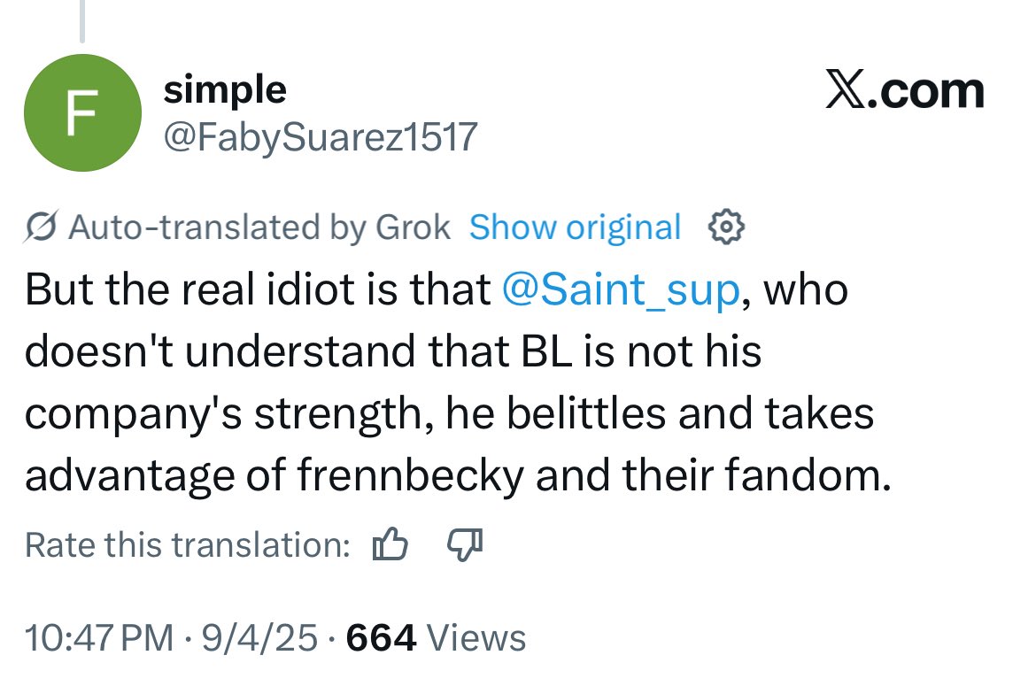 🚨PLEASE mass report!🚨
Do NOT engage!

x.com/fabysuarez1517…

Please mass report this account for tagging Saint with insults and for posting disrespectful comments on various IDF posts.