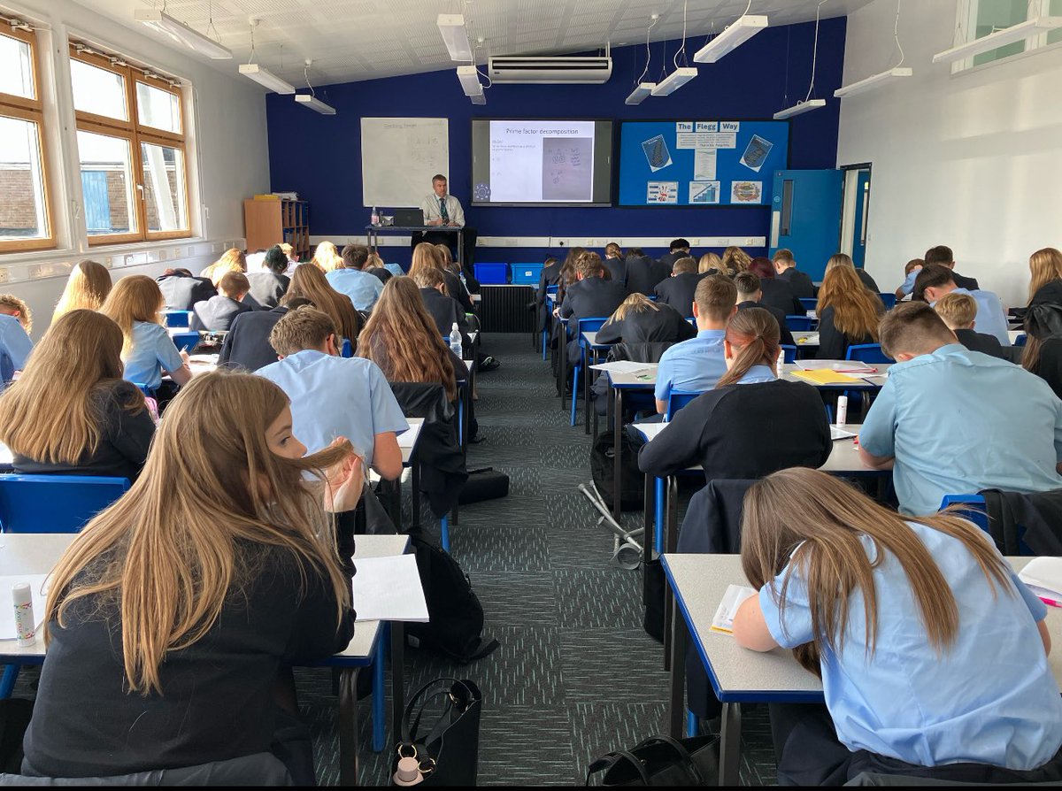 The year 10 mathematicians enjoyed their first lesson in the lecture theatre