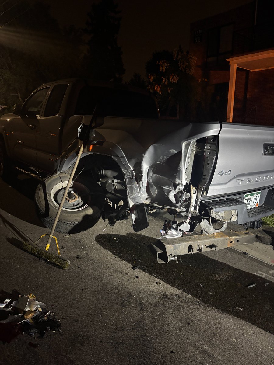 Late last night, <a href="/tlberglund/">Tim Berglund</a>'s truck (that we park in the street because it won't fit in our teensy garage) was totaled by a hit and run incident. It feels like a cruel and costly irony after our mishap-free interstate move, when we're still neck deep in unpacking chaos.