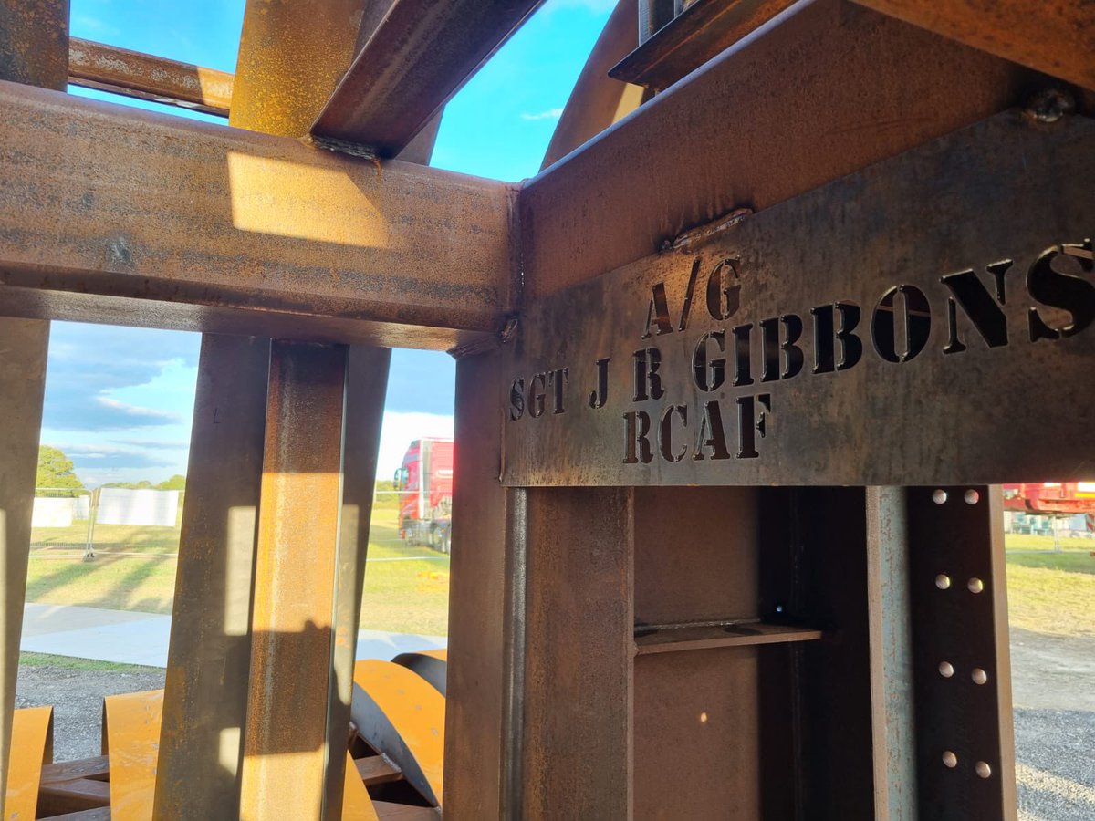 A closer look at the detail of the construction. The aircraft is being placed on the supports tomorrow and Sunday. Those wishing to witness it are encouraged to do so by those putting her in place. (I don’t need to say this I’m sure, but please do so responsibly!)