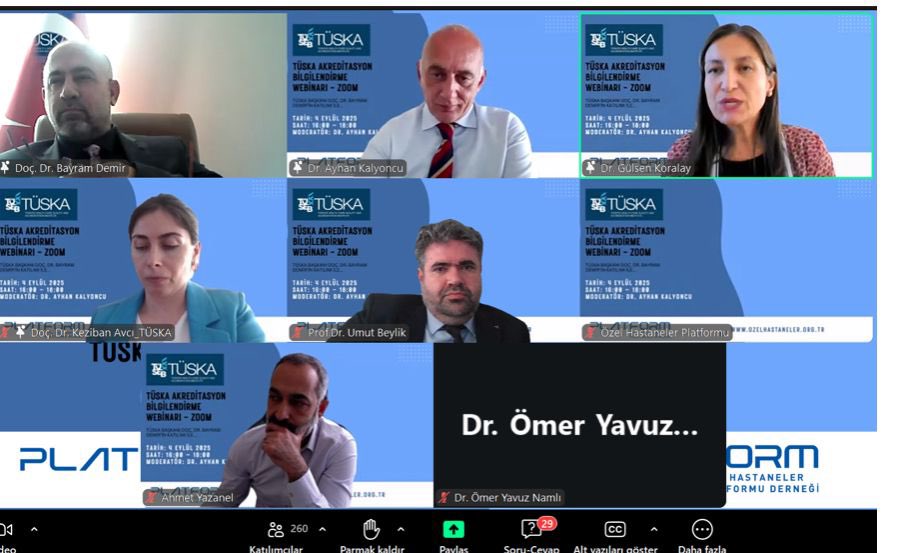tuskatr's tweet photo. Özel Sağlık Tesisleri Bilgilendirme Webinarı, Özel Hastaneler Platformu Derneği Başkanı Dr. Ömer Yavuz Namlı ve TÜSKA Başkanı Doç.Dr. Bayram DEMİR'in açılış konusmalarıyla başladı. Programa 300'ün üzerinde özel sağlık tesisi yönetici ve çalışanı katıldı. 
@tusebgovtr 
@tuskatr https://t.co/pFZgI2qE5N
