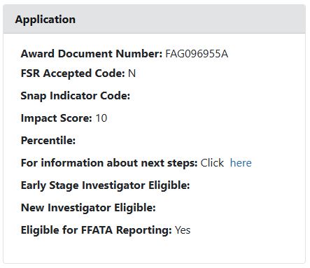 Congratulations to Olivia Leach on her funded F31. Note the score... The first of many.