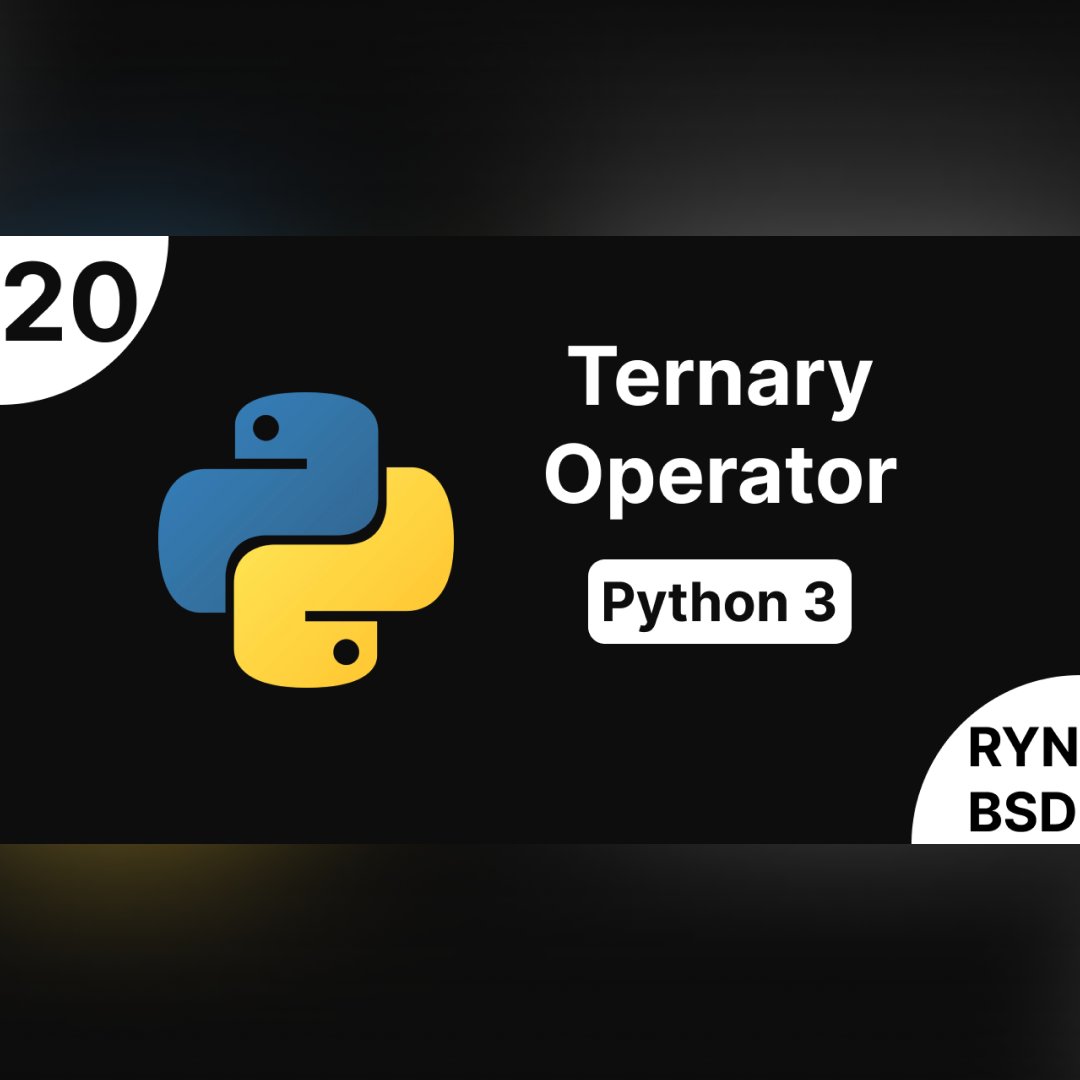 RynBsd's tweet image. 🚀 فيديو جديد على القناة!
«شرح Python 3 - Ternary Operator» 🎥

مزيج من المرح 🤹‍♂️ والمعرفة 💡، يشرح معامل الشرط الثلاثي ببساطة وعمق في نفس الوقت لتكتب كودًا أنظف.
👇 شاهد الآن واستمتع:
youtube.com/watch?v=tOjKJg…

#python #pythonprogramming #pythontutorial