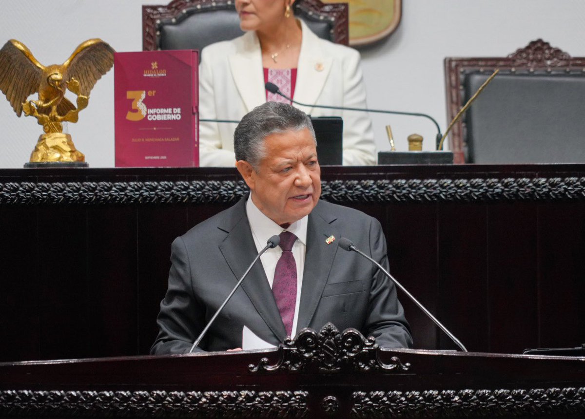 Hemos asistido al <a href="/CongresoHidalgo/">LXVI Legislatura de Hidalgo</a> a la rendición de cuentas donde entregamos la glosa con los avances para el bienestar de Hidalgo. 

Aquí te comparto algunos de los avances 👇🏻 

#3erInformeHidalgo
#ALaMitadDelCamino