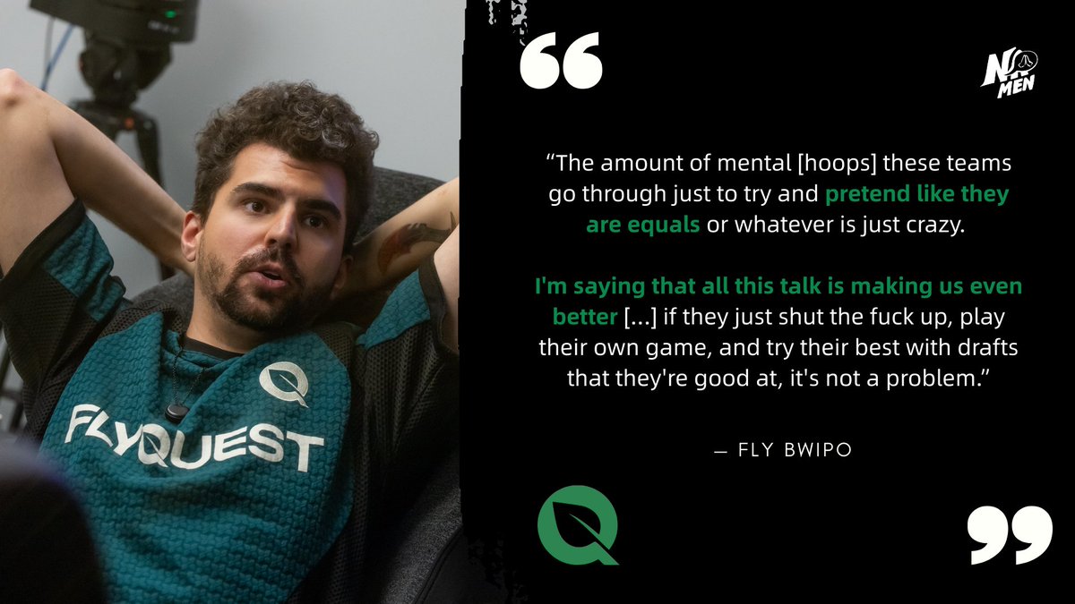 NAmenCentral's tweet image. “C9 5-0s us in scrims and goes to go get Korean fucking barbecue. Like, hello? How can I even focus? [...]

How can you even focus when you are celebrating winning a 5-0 scrim day?

We don&apos;t even get KBBQ for 3-0ing a team on stage. That&apos;s what I&apos;m saying.”

— @Bwipo 🧵(❤️‍🔥♻️) :