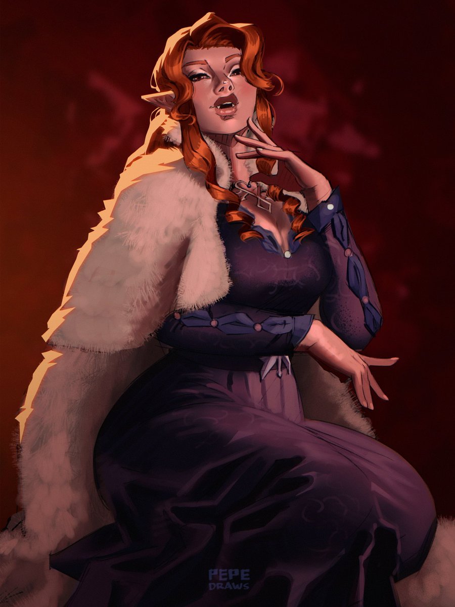 Lenore from Castlevania fanart 
(Drawing I did for <a href="/KattNippxo/">✦☽Ҝ𝔞☥☥✦| Comms Open</a> ‘s birthday ) 
#castlevania