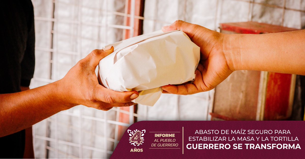 SAGADEGRO1's tweet photo. Con un abasto de maíz seguro, las familias guerrerenses tienen acceso a la masa y la tortilla en su mesa.

#GuerreroSeTransforma https://t.co/8e9FbJP29t