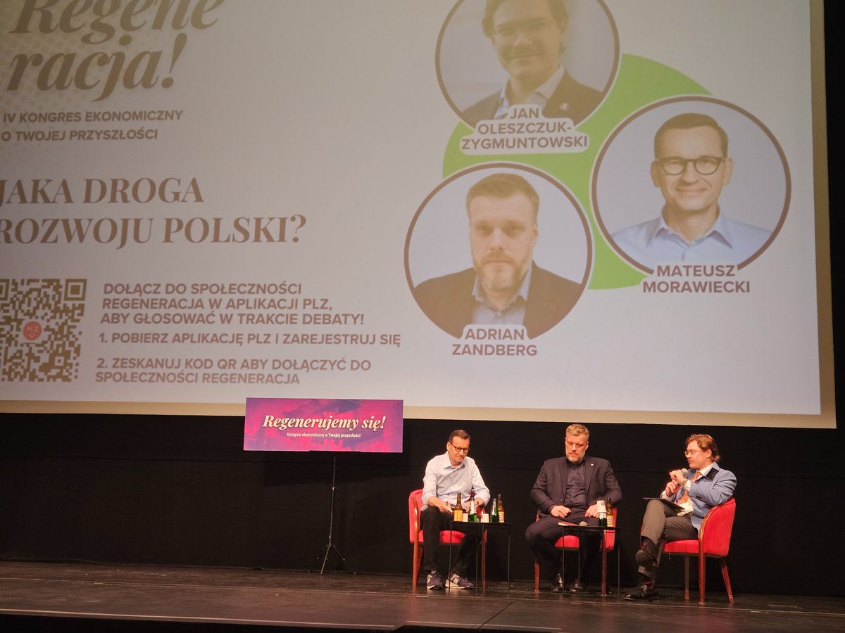 Jarosław Wieczorek 🇵🇱 (@wieczorekrp) on Twitter photo Trwa debata <a href="/MorawieckiM/">Mateusz Morawiecki</a> z <a href="/ZandbergRAZEM/">Adrian Zandberg</a> na kongresie Regeneracja. Jaka droga rozwoju Polski? <a href="/MorawieckiM/">Mateusz Morawiecki</a> wskazuje, że innowacje to podstawowa droga do rozwoju! Trwa debata <a href="/MorawieckiM/">Mateusz Morawiecki</a> z <a href="/ZandbergRAZEM/">Adrian Zandberg</a> na kongresie Regeneracja. Jaka droga rozwoju Polski? <a href="/MorawieckiM/">Mateusz Morawiecki</a> wskazuje, że innowacje to podstawowa droga do rozwoju!