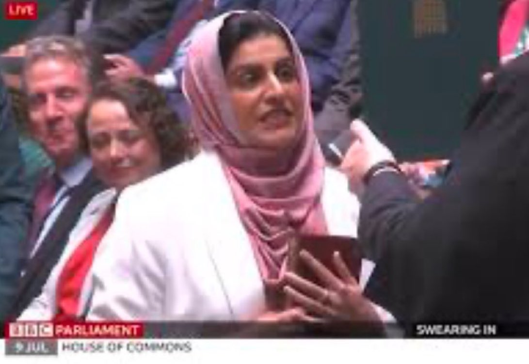 This woman, Shabana Mahmood, is the new Home Secretary of the United Kingdom.

She swore her oath of office on the Quran.

She will oversee the UK’s immigration policies and all matters of national security.

In other words, the United Kingdom has officially become a Moslem