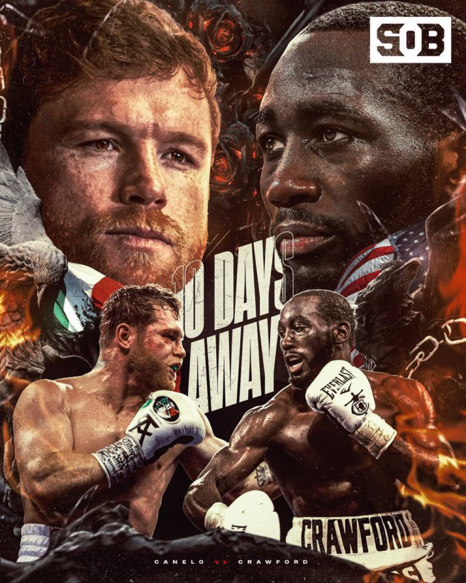 9 ايام على احد اقوى نزال في التاريخ 

 #CaneloCrawford