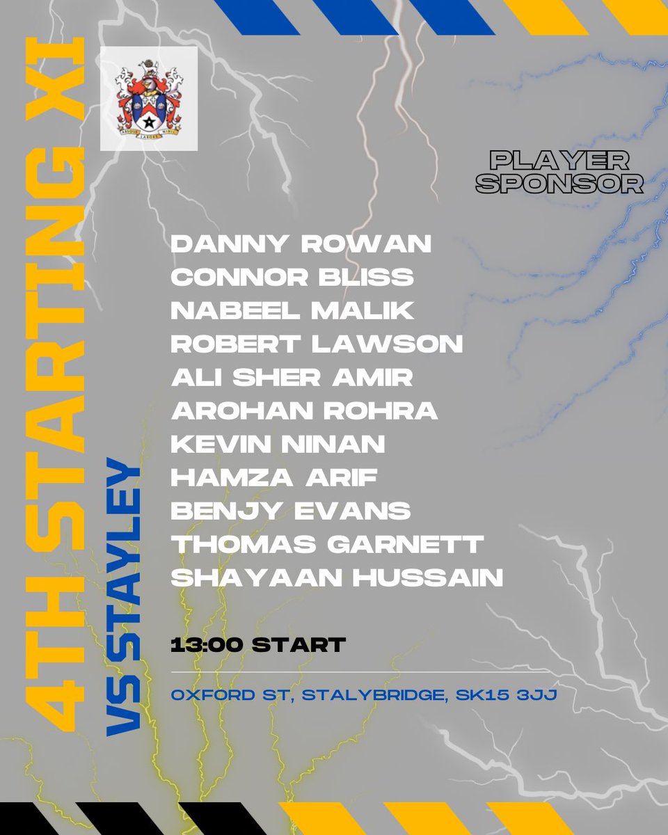 TEAMS 🏏

Here are the line ups for the penultimate weekend of the season. 
A win confirms promotion for the 2nd XI! 

One big final push! 

Get down to The Boundary to support the Bleus!! 🔵🟡🔵🟡🔵🟡

Allez Allez Allez

#AllezLesBleus 🔵🟡